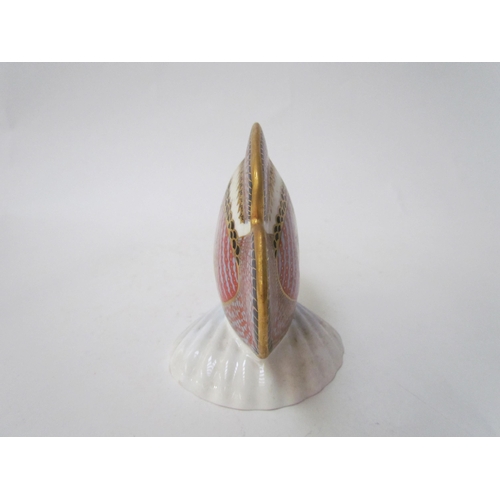 7494 - A Royal Crown Derby paperweight as a tropical fish, gold stopper