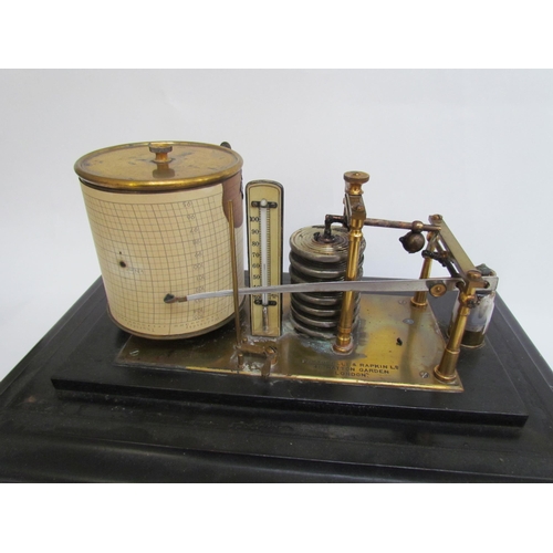 7507 - A Pastarelli and Lapkin Ltd barograph within an ebonised case  (R)  £240