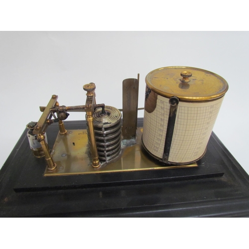 7507 - A Pastarelli and Lapkin Ltd barograph within an ebonised case  (R)  £240