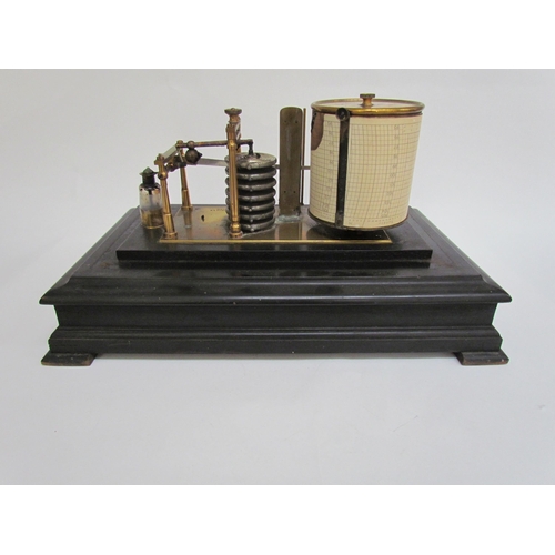 7507 - A Pastarelli and Lapkin Ltd barograph within an ebonised case  (R)  £240