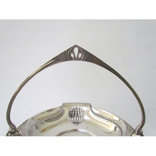 7534 - A WMF swing handled raised fruit basket Circa 1910  (E)  £25-30