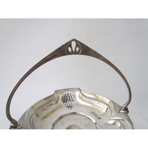 7534 - A WMF swing handled raised fruit basket Circa 1910  (E)  £25-30