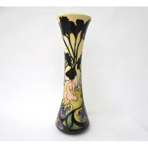 7537 - A Moorcroft Moonshadows Trial pattern vase, 40.5cm tall  (R)  £100