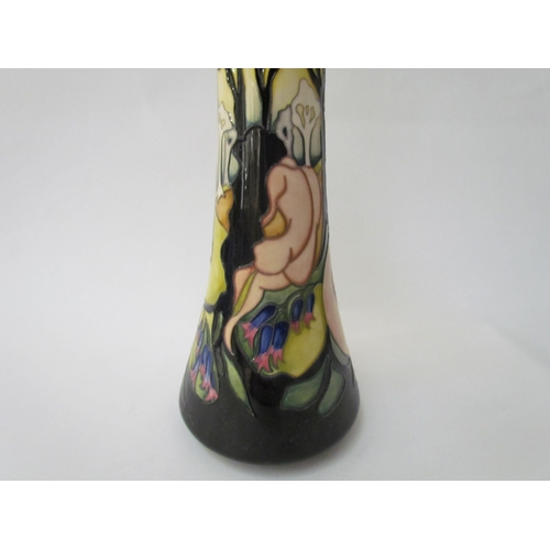 7537 - A Moorcroft Moonshadows Trial pattern vase, 40.5cm tall  (R)  £100