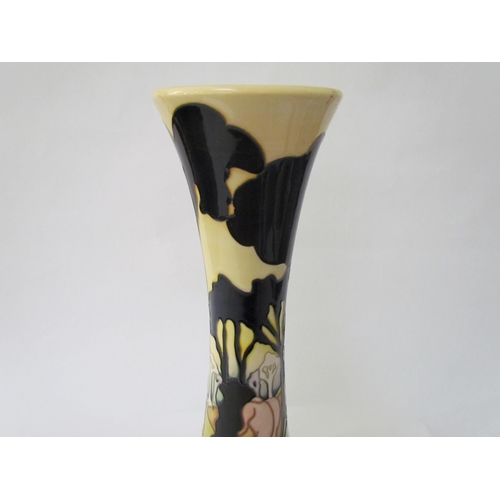 7537 - A Moorcroft Moonshadows Trial pattern vase, 40.5cm tall  (R)  £100