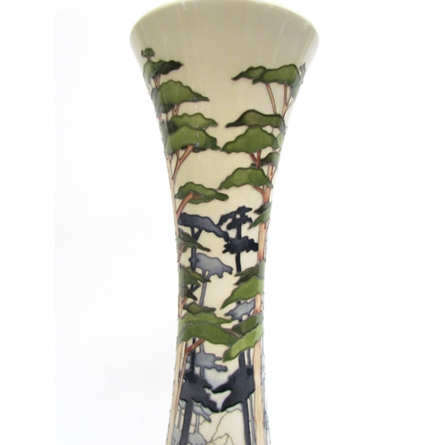 7543 - A Moorcroft Fleur De Luce Trial pattern vase, 40.5cm tall  (R)  £140  NEXT SPECIAL