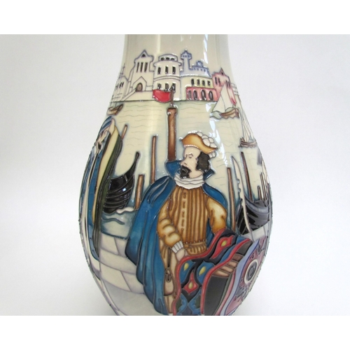 7548 - A Moorcroft Merchant's of Venice vase by Paul Hilditch 11/56, 31cm tall  (R)  £200  NEXT SPECIAL