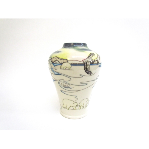 7549 - A Moorcroft Trial vase 