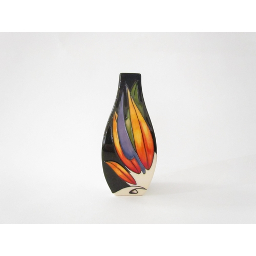 7557 - A Moorcroft Paradise Found pattern vase, designed by Vicky Lovatt, 13cm tall