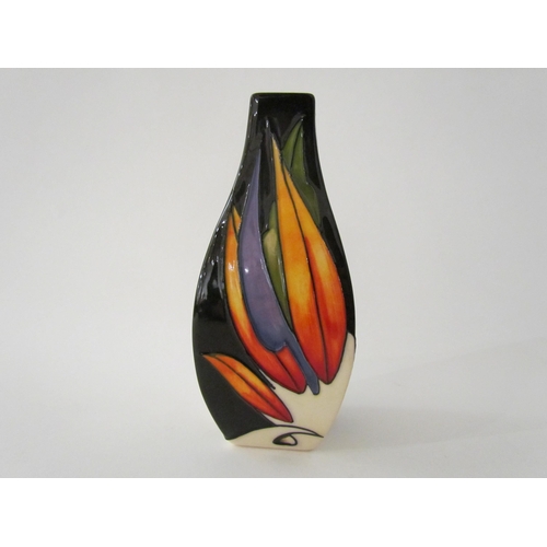 7557 - A Moorcroft Paradise Found pattern vase, designed by Vicky Lovatt, 13cm tall