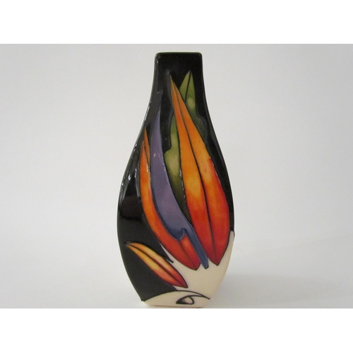 7557 - A Moorcroft Paradise Found pattern vase, designed by Vicky Lovatt, 13cm tall