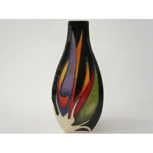 7557 - A Moorcroft Paradise Found pattern vase, designed by Vicky Lovatt, 13cm tall