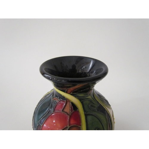 7560 - A Moorcroft Queen's Choice pattern vase, designed by Emma Bossons, 9.5cm tall