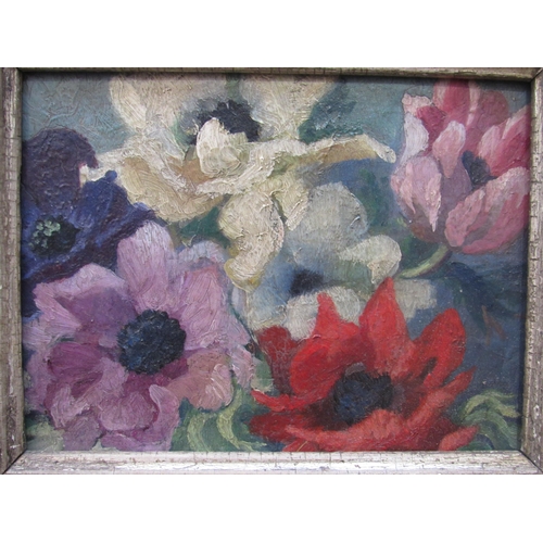 7010 - WITHDRAWN: Two maple framed floral still-life paintings, 11cm x 14.5cm and 6cm x 8.5cm