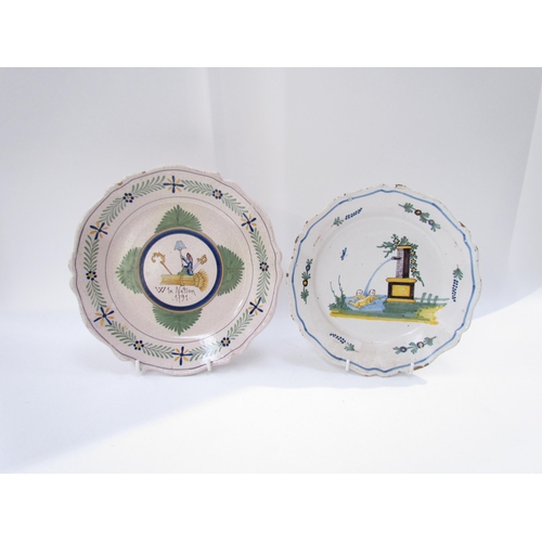 7183 - Late 18th Century French Faience revolution plate 