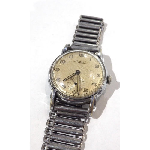 7202 - A Paul Buhre vintage manual wind wristwatch on adjustable strap