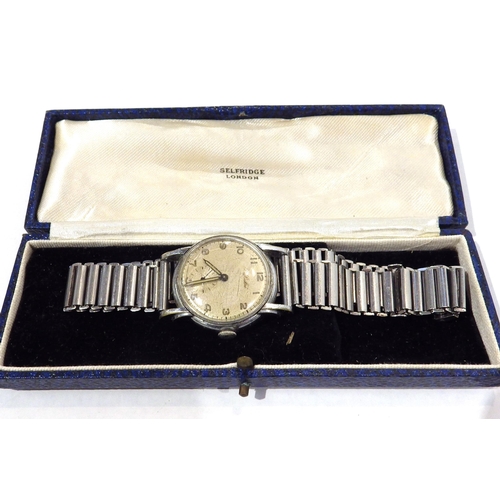 7202 - A Paul Buhre vintage manual wind wristwatch on adjustable strap