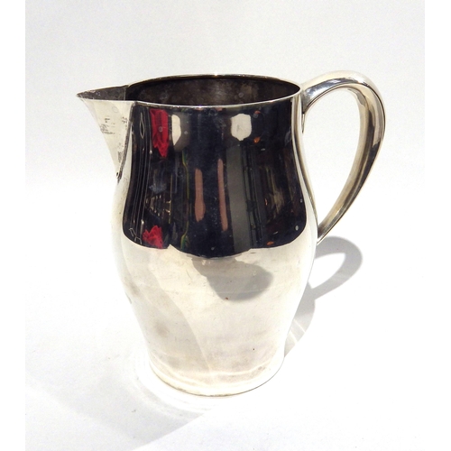 7207 - A Newport sterling 4 pint jug R.Revere reproduction, 18.5cm tall, 556g