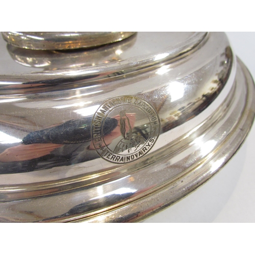 7641 - BRITISH ANTARCTIC EXPEDITION 1910-1913: A rare electroplated Walker and Hall tureen, loop handle, wi... 