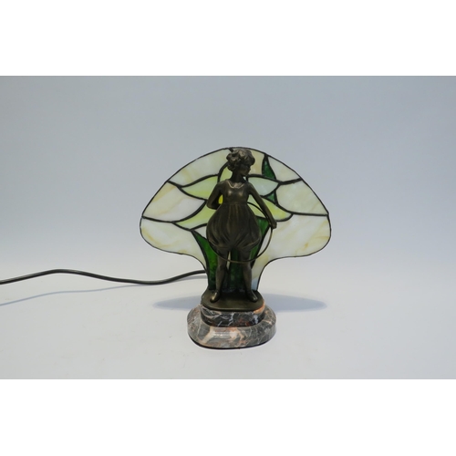 7768 - A bronzed metal figural table lamp 