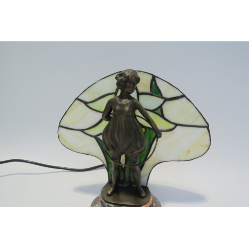 7768 - A bronzed metal figural table lamp 