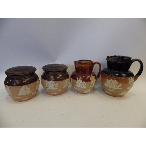 1528 - A quantity of harvest ware jugs and lidded pots (4)