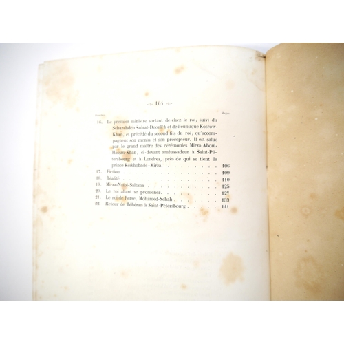 6379 - (India, Punjab – Travel of Russian Prince to Persia.) Prince Alexis Soltykoff: 'Voyage en Perse', Pa... 