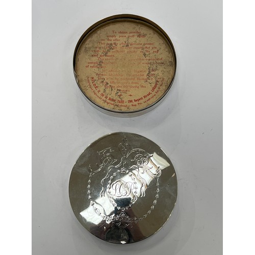 7307 - A James Deakin & Sons (John & William F Deakin) silver circular powder puff jar, Chester 1920, 116g