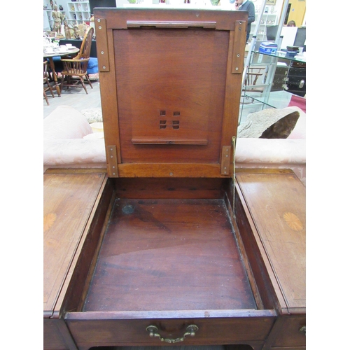 7815 - A 19th Century mahogany twin pedestal desk by S&H Jewell of Holborn, shell marquetry inlay and satin... 