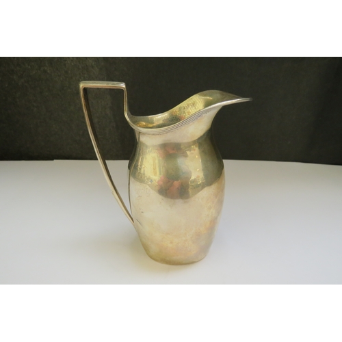 7384 - A Victorian Nathan & Hayes silver milk jug in the Georgian style, Birmingham 1892, 10cm tall, 85g