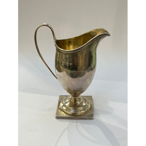 7341 - A William Hutton & Sons Ltd silver cream jug, London 1896, 13cm tall, 93g  (R)  £40