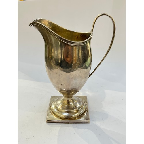 7341 - A William Hutton & Sons Ltd silver cream jug, London 1896, 13cm tall, 93g  (R)  £40