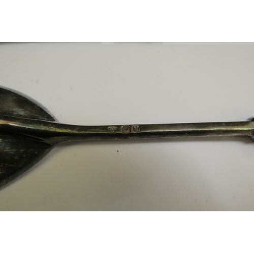 7369 - A B.S.C St Nicholas spoon, Sheffield 1966, 16cm long, 87g, in fitted case  (R)  £30