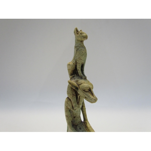 7424 - A finely detailed figure of the Egyptian god 'Anubis', 15cm tall