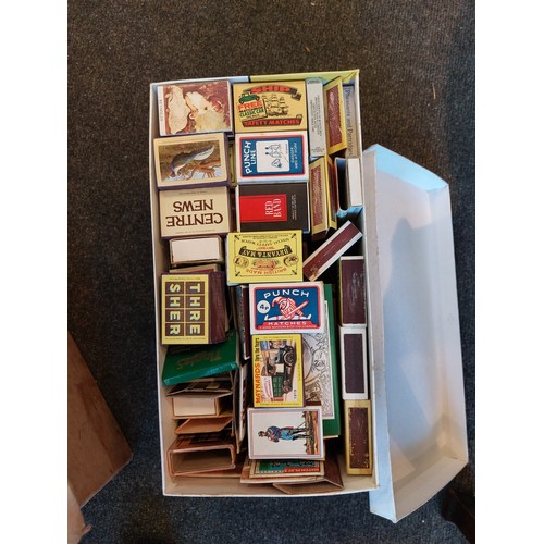 1168 - Three boxes of matchbox labels and matchboxes