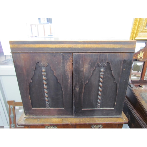 7603 - A 19th Century collector’s cabinet with 16 drawers of mixed shells, fossils and stones, 53cm x 68cm ... 