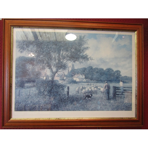 1065 - Two prints after Clive Madgwick of landscape scenes, framed and glazed, 50cm x 76cm image sizes