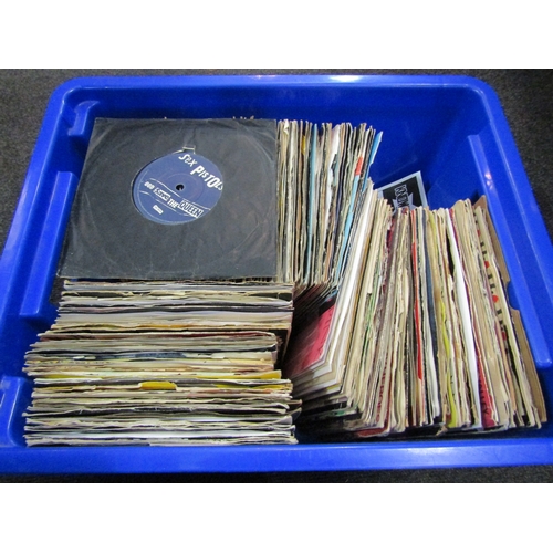 1184 - A box of assorted Punk, New Wave, 2-Tone and Indie vinyl 7