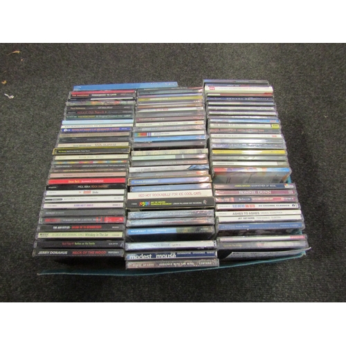 1202 - A box of approx. 100 CD's, various Punk, Pop and Rock artists including The Darkness, The Red Hot Ch... 