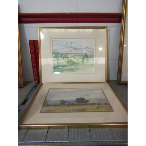 1272 - A modern framed and glazed watercolour of 