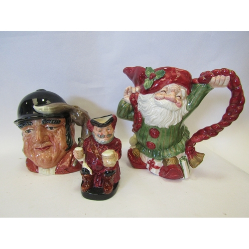 1333 - A Fitz and Floyd Santa Claus deisgn jug, Royal Doulton 