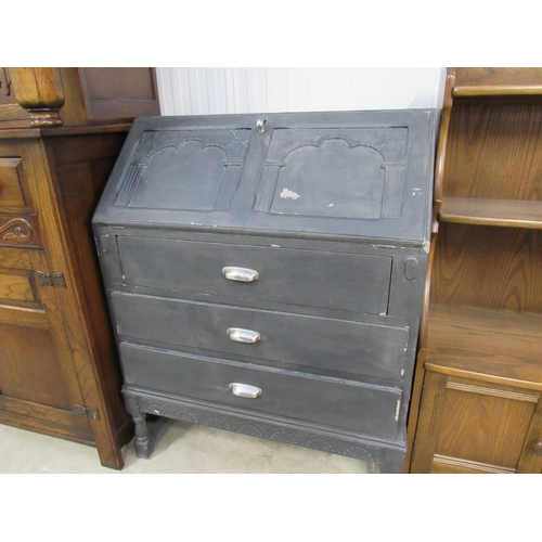 2378 - A painted oak bureau               (D)