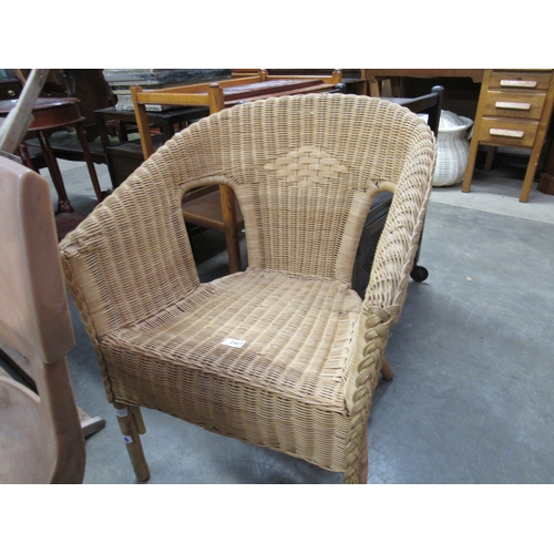 2417 - A wicker conservatory chair