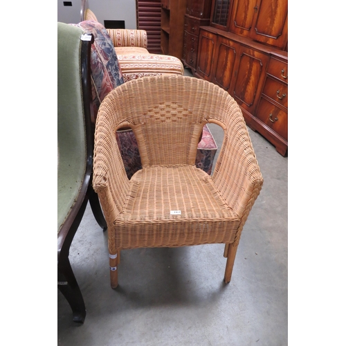 2417 - A wicker conservatory chair