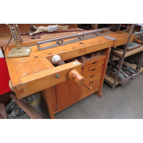 2063 - An Sjobergs wooden workbench, made in Sweden