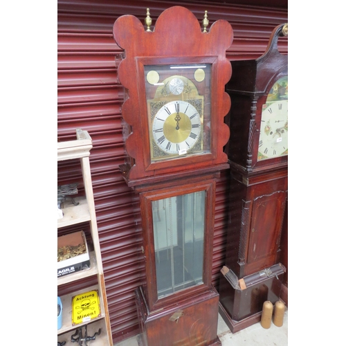 2091 - A home made grandfather clock with weights and pendulum