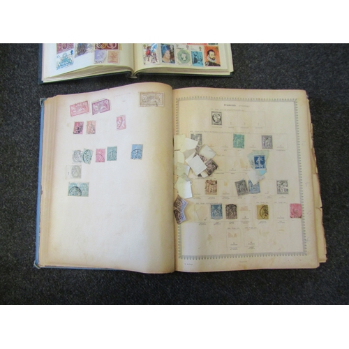 1483 - A collection of five World stamp albums and loose sheets to include a 19th Century German album    (... 