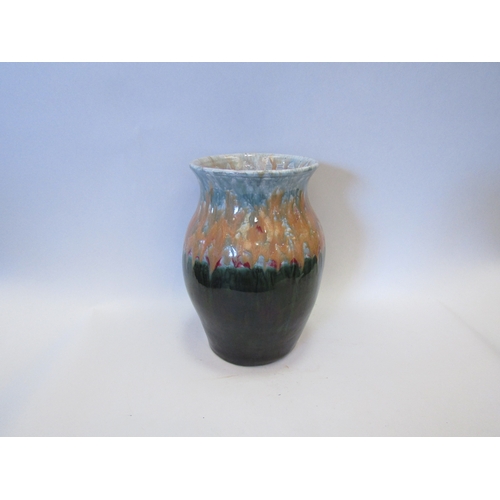 1543 - A Watcombe Torquay Pottery baluster form vase, dribble glaze design, 25cm tall   (R)  £15