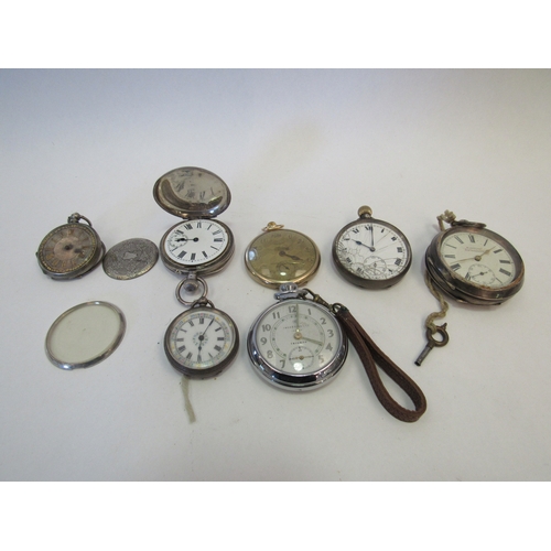 1432 - Various pocket watches including silver cased (7)