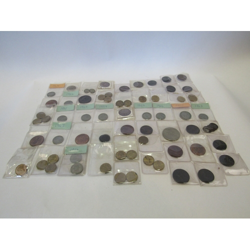 1460 - A box of assorted pre-decimal and commemorative coins